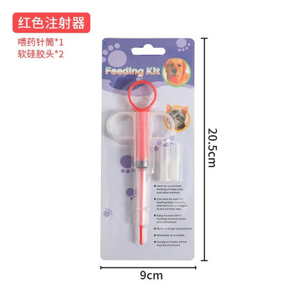 Pet Pills Applicator Cats Dogs Syringe Medicine Feeder Insect Repellent Supplies Can Clip Pills Cats and Dogs Pet Water Feeder