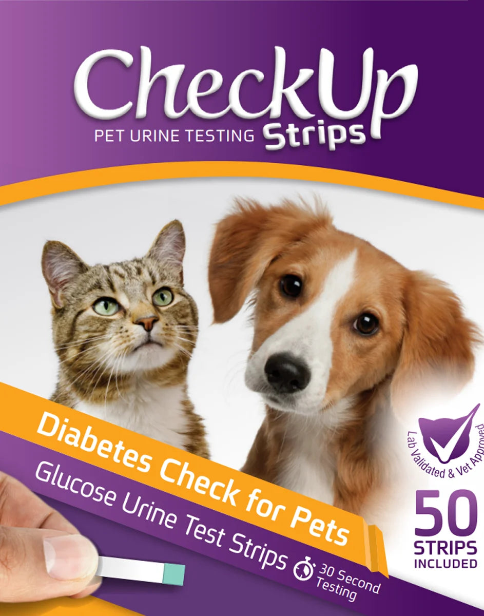 Glucose Urine Testing Strips for Cats and Dogs - Detection of Diabetes X 50